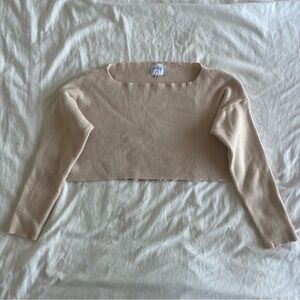 Princess Polly Nude Cropped Sweater
